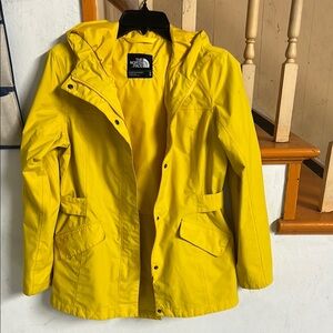 The North Face bright Yellow Rain Jacket